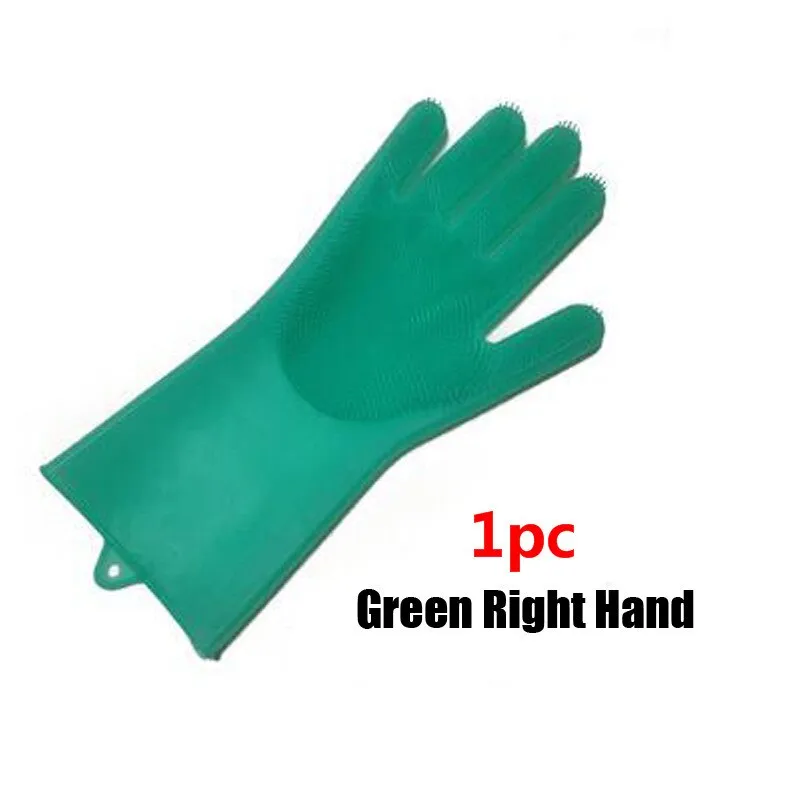 1 Pc Rubber Gloves Gardening Washing Msrp Kitchen Multifunction Magic For Dishes Cleaning Scrubber Clean Household Tools Glove