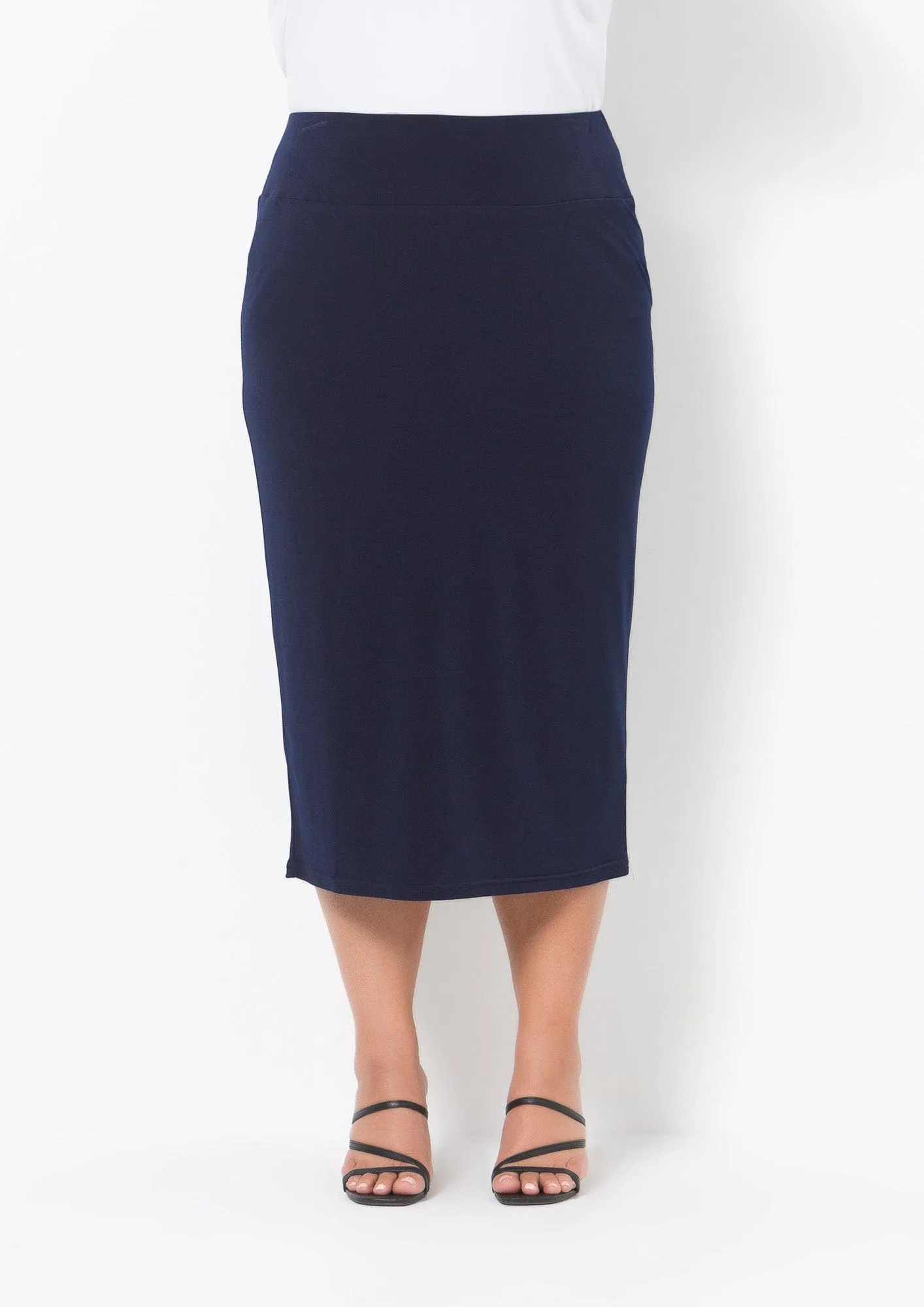 1023 Long Stretch Jersey Skirt