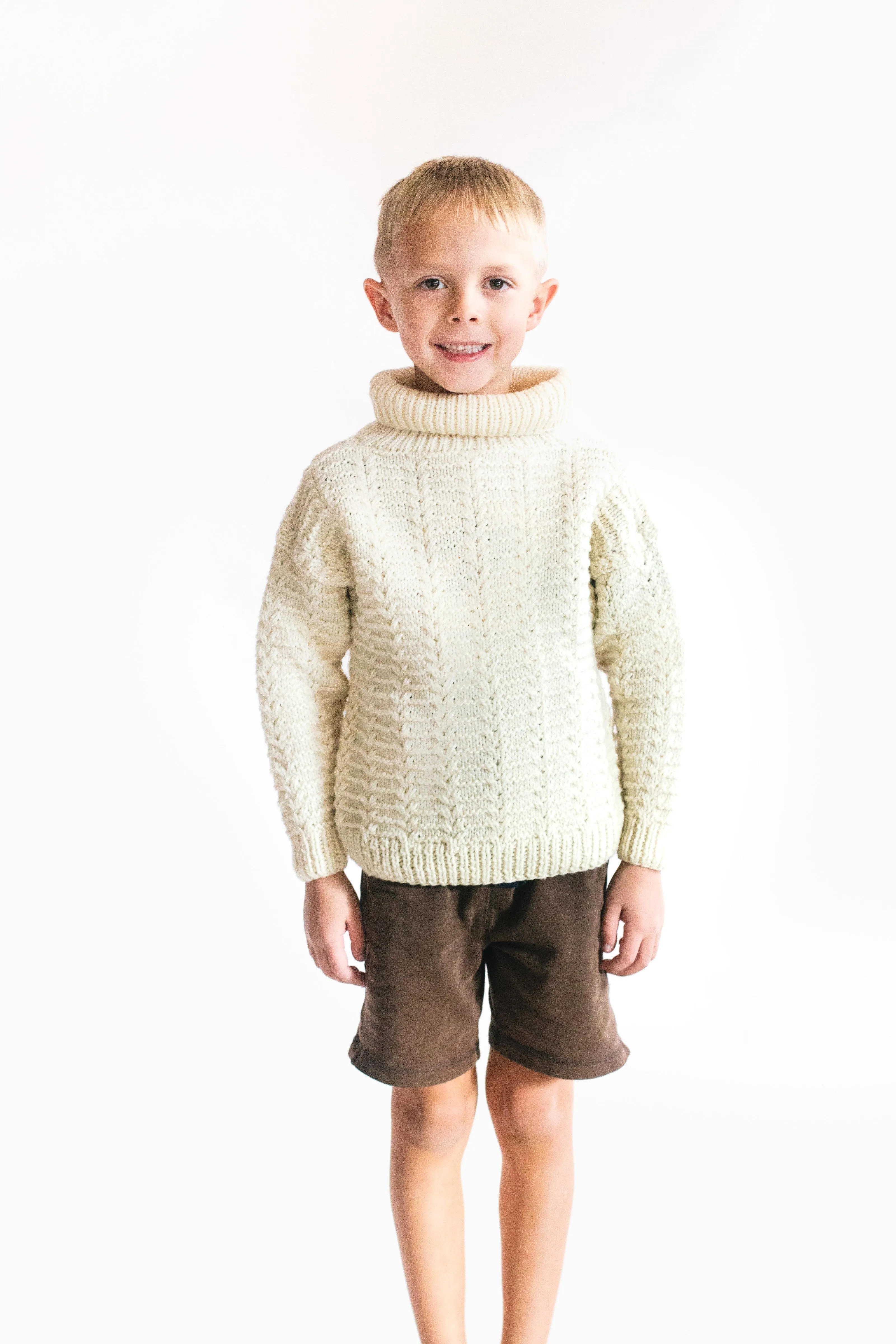 138 Child's Pullover Sweater Knitting Pattern - PDF