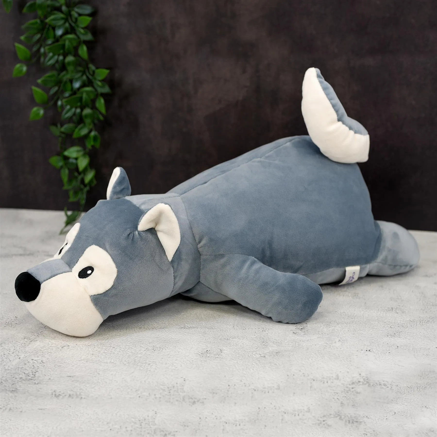 20” Super-Soft Wolf Plush Pillow Toy