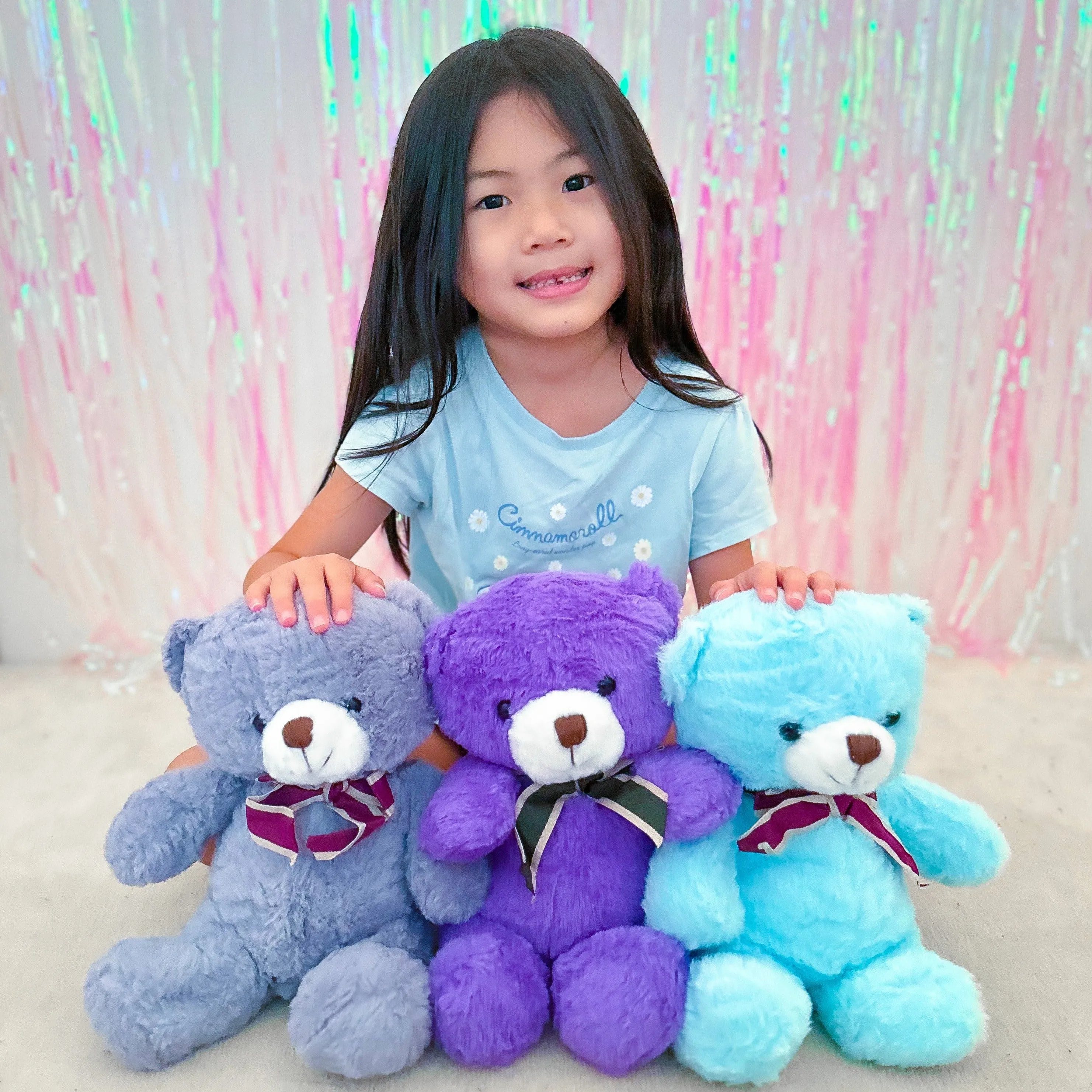 3-Pack Teddy Bear Stuffed Toys, 12 Inches