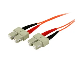 3m Fiber Optic Cable - Multimode Duplex 50/125 - OFNP Plenum - SC/SC - OM2 - SC to SC Fiber Patch Cable