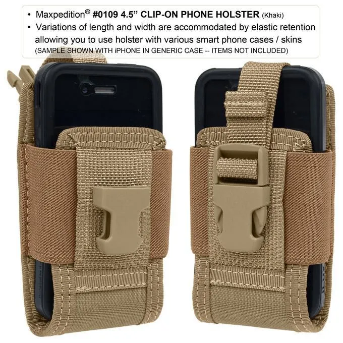 4.5" Clip-On Phone Holster