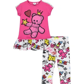 A DEE - Lorna Teddy Legging Set - Lipstick Pink