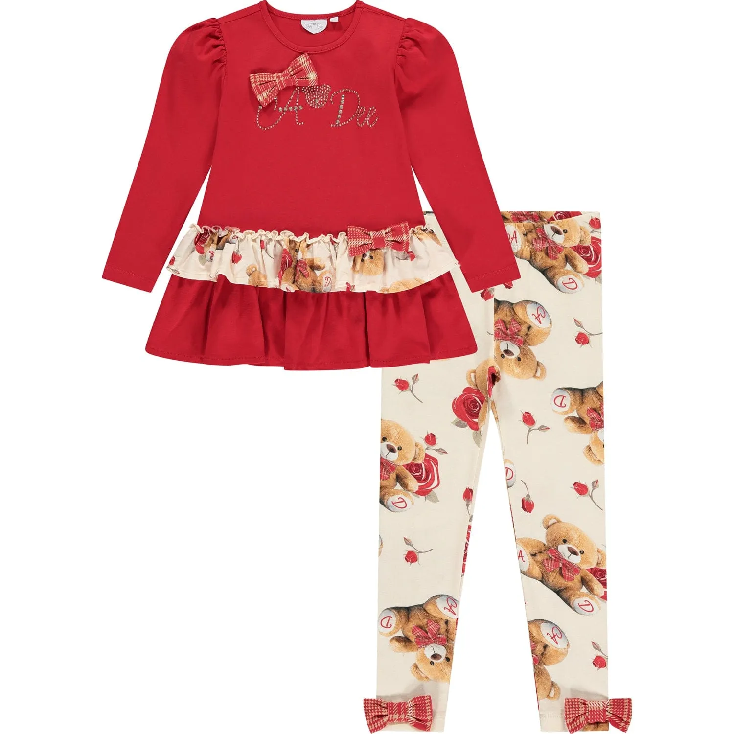 A DEE - Marnie Teddy Legging Set - Red