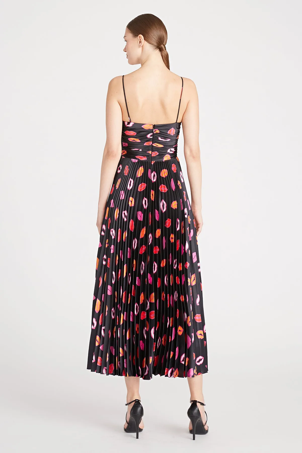 Afra Pleated Midi Dress