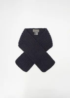 Agnes Cashmere Scarf — Navy