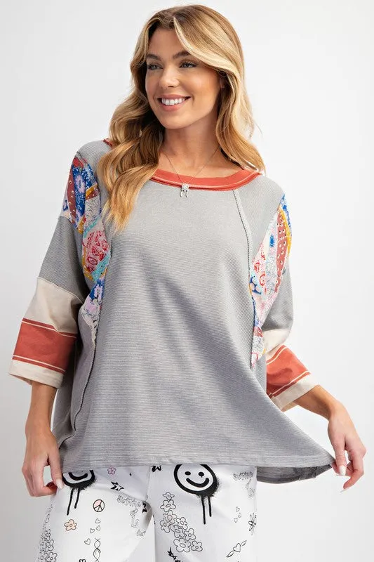 All I See Is You Tunic Top - Heather Grey