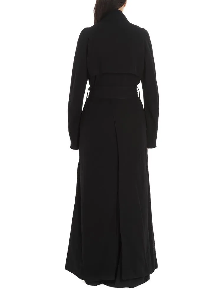 Ann Demeulemeester Long Belted Trench Coat