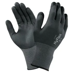 Ansell HyFlex Multi-Purpose Gloves, 9, Black, 113039