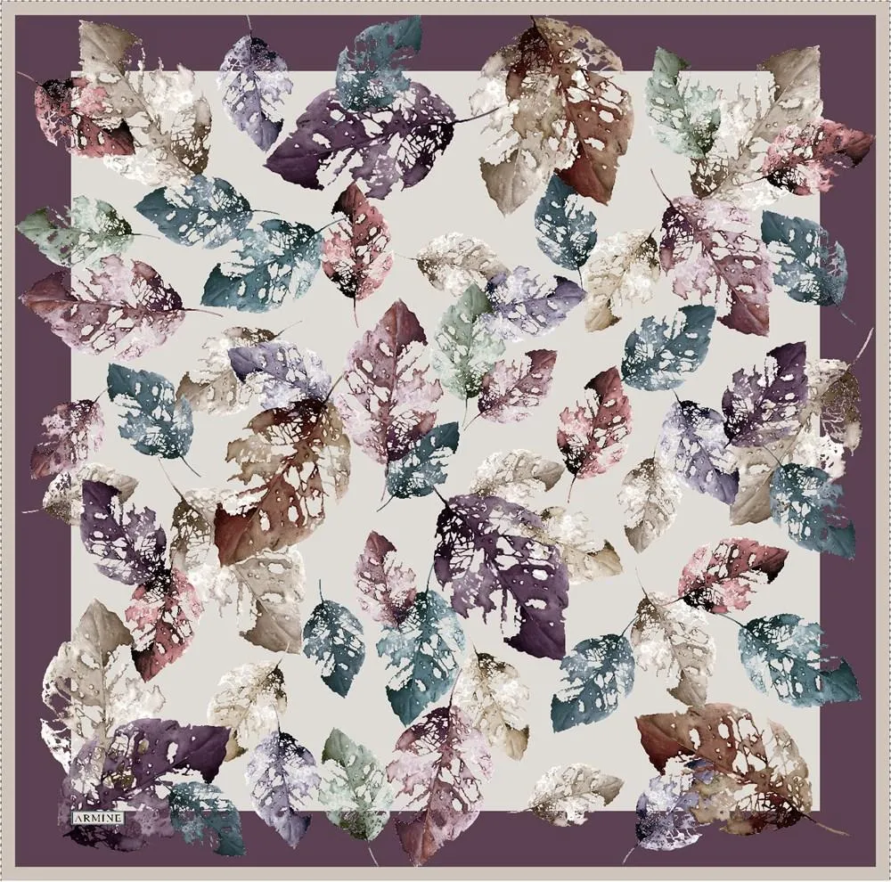 Armine Fann Floral Silk Scarf No. 17