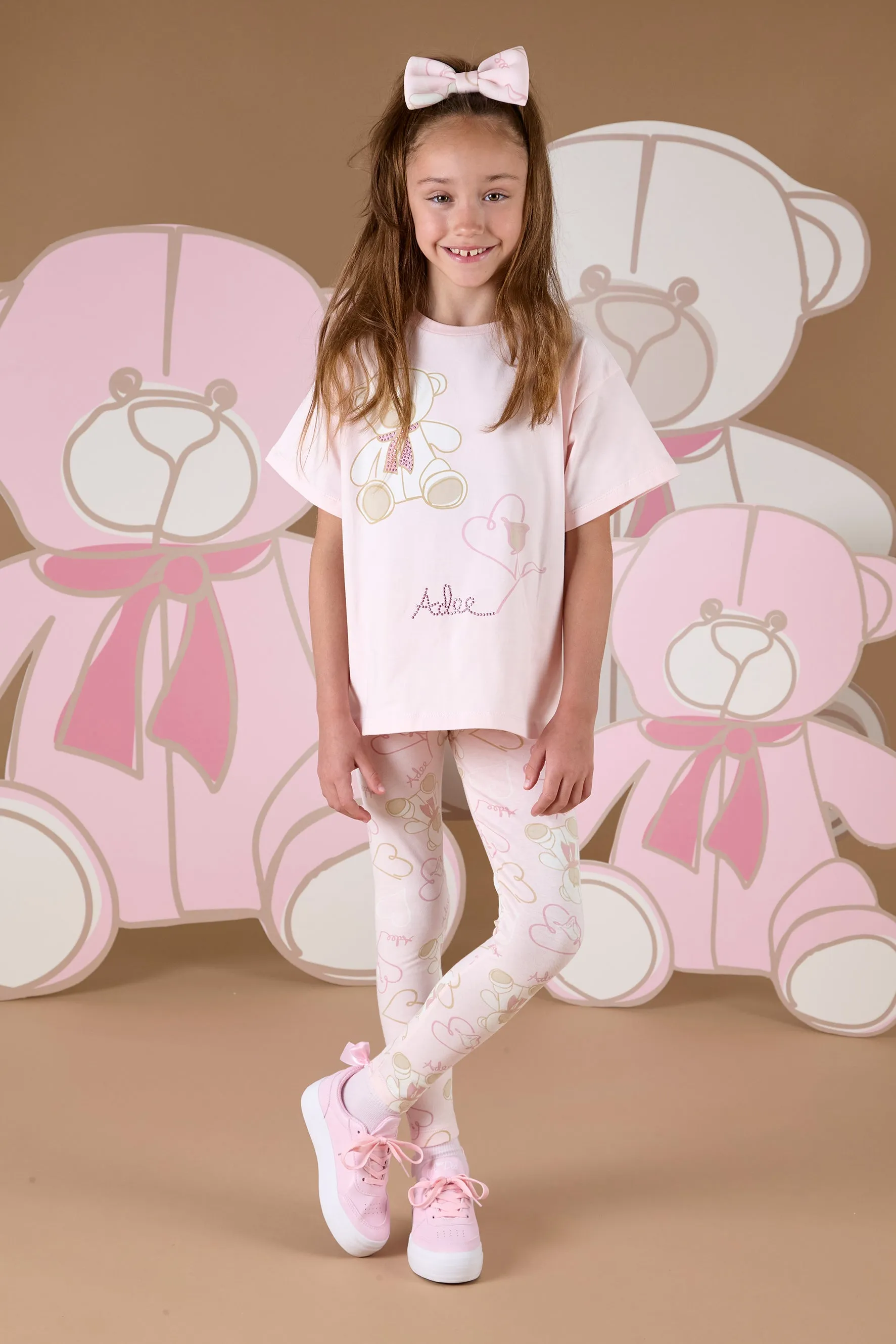 AW24 A Dee Girls Saz Teddy Leggings Set