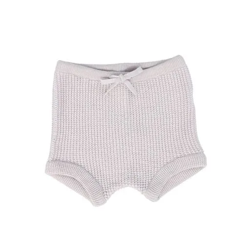 AYMARA LIGHT GREY KNIT SHORTS [Final Sale]