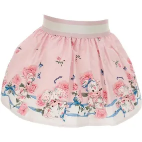 Baby Girls Pink Teddy Skirt