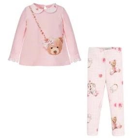 BALLOON CHIC - Teddy Leggings Set  - Pink