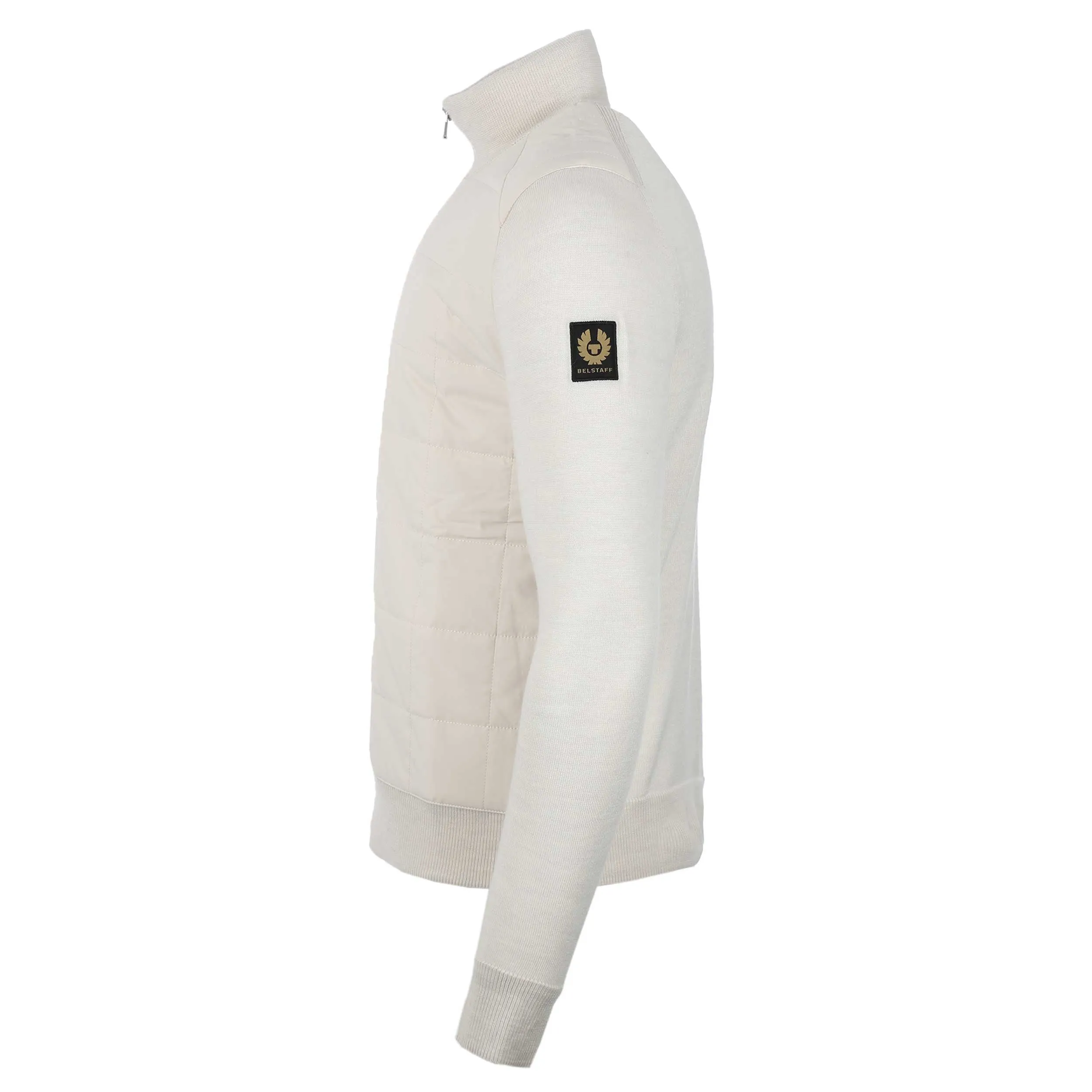 Belstaff Kelbrook Zip Cardigan Knitwear in Moonbeam