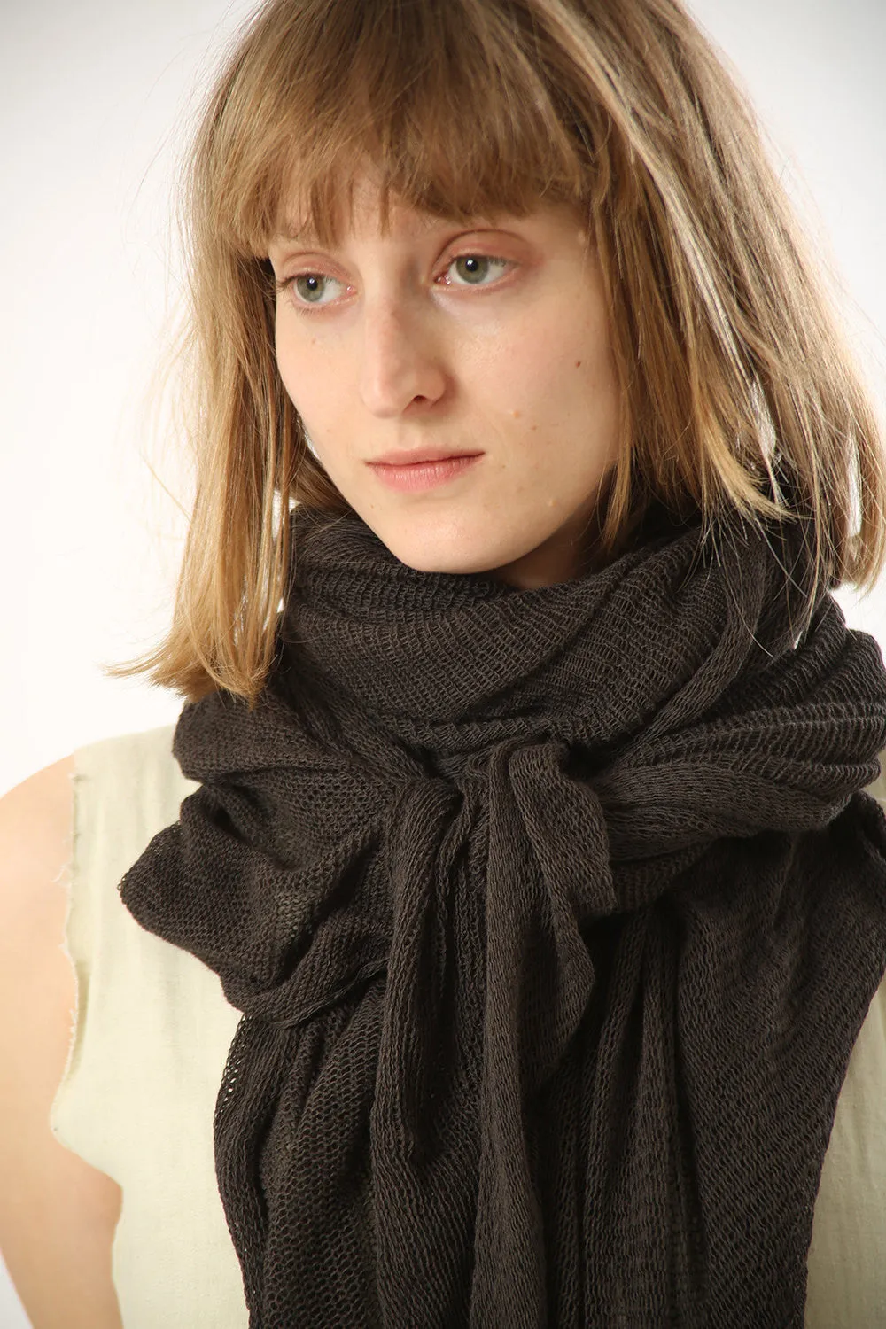 Big Soy Air Scarf - Esspreso Dark Brown