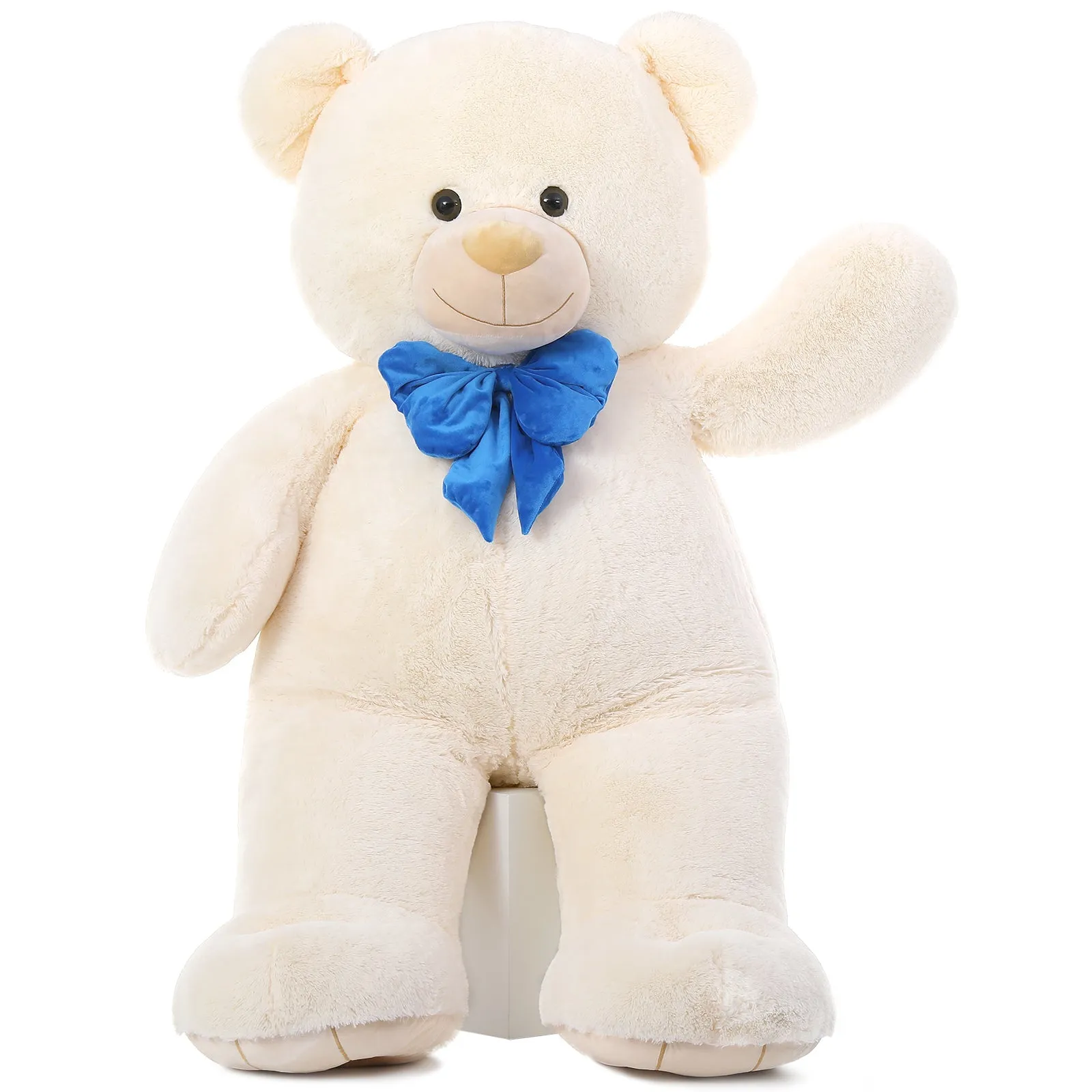 Big Teddy Bear Plush Toy, Beige/Pink/Brown/Blue, 47/59 Inches