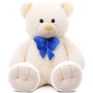 Big Teddy Bear Plush Toy, Beige/Pink/Brown/Blue, 47/59 Inches