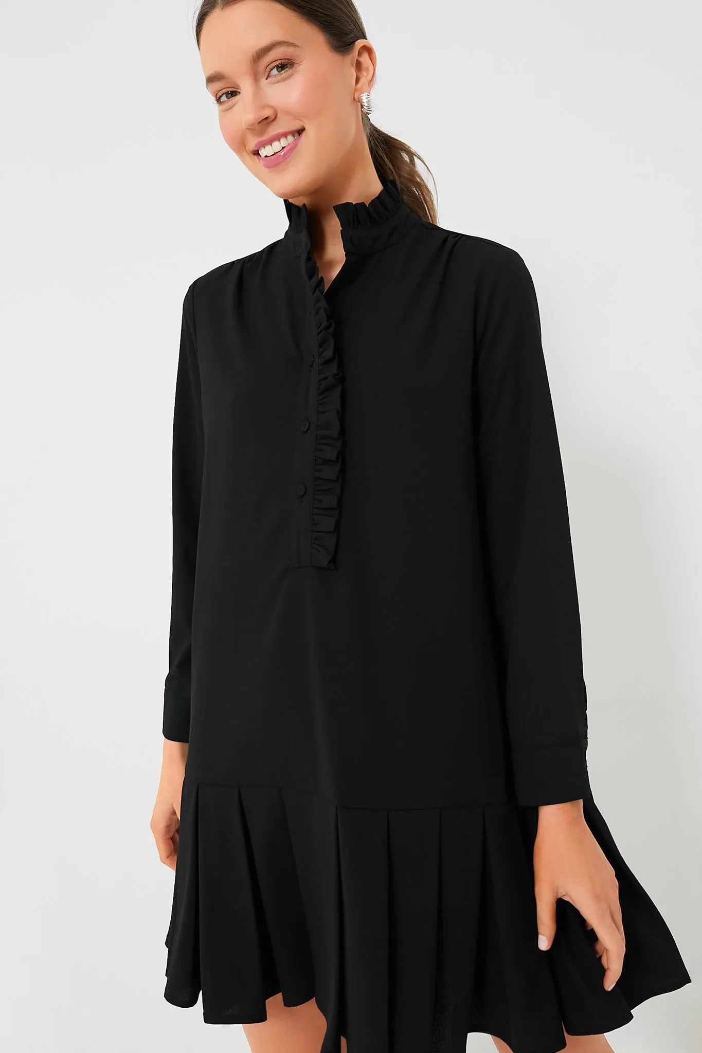 Black Crepe Tate Dress