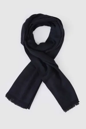 Black Wool Scarf