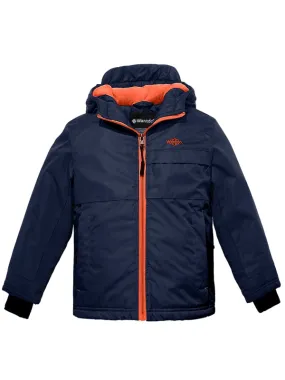 Boys Hooded Winter Jacket Windproof Ski Fleece Coat