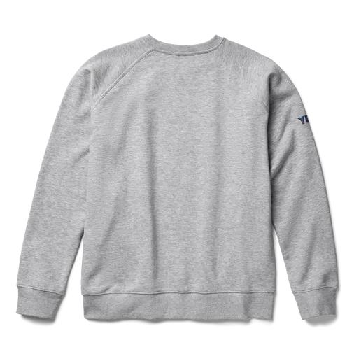 Brushed Fleece Crewneck Pullover Grey