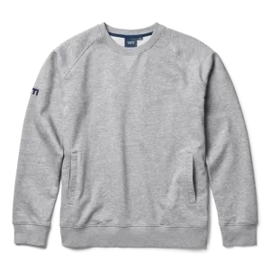 Brushed Fleece Crewneck Pullover Grey