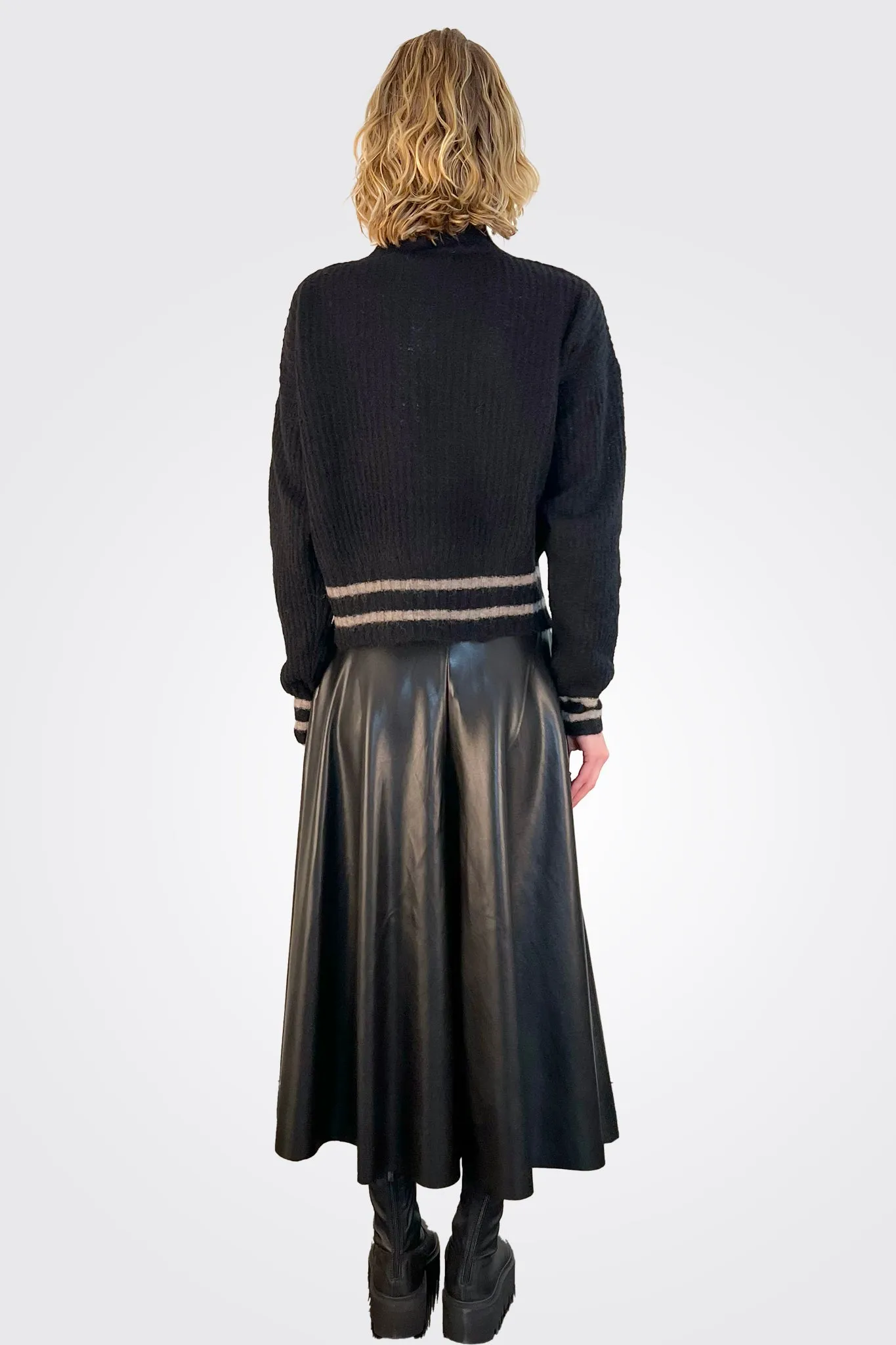 Buzzer Midi Skirt - Black