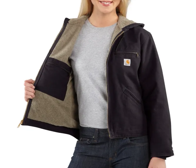 Carhartt Women's Sierra Sandstone Jacket Sherpa Lined #104292