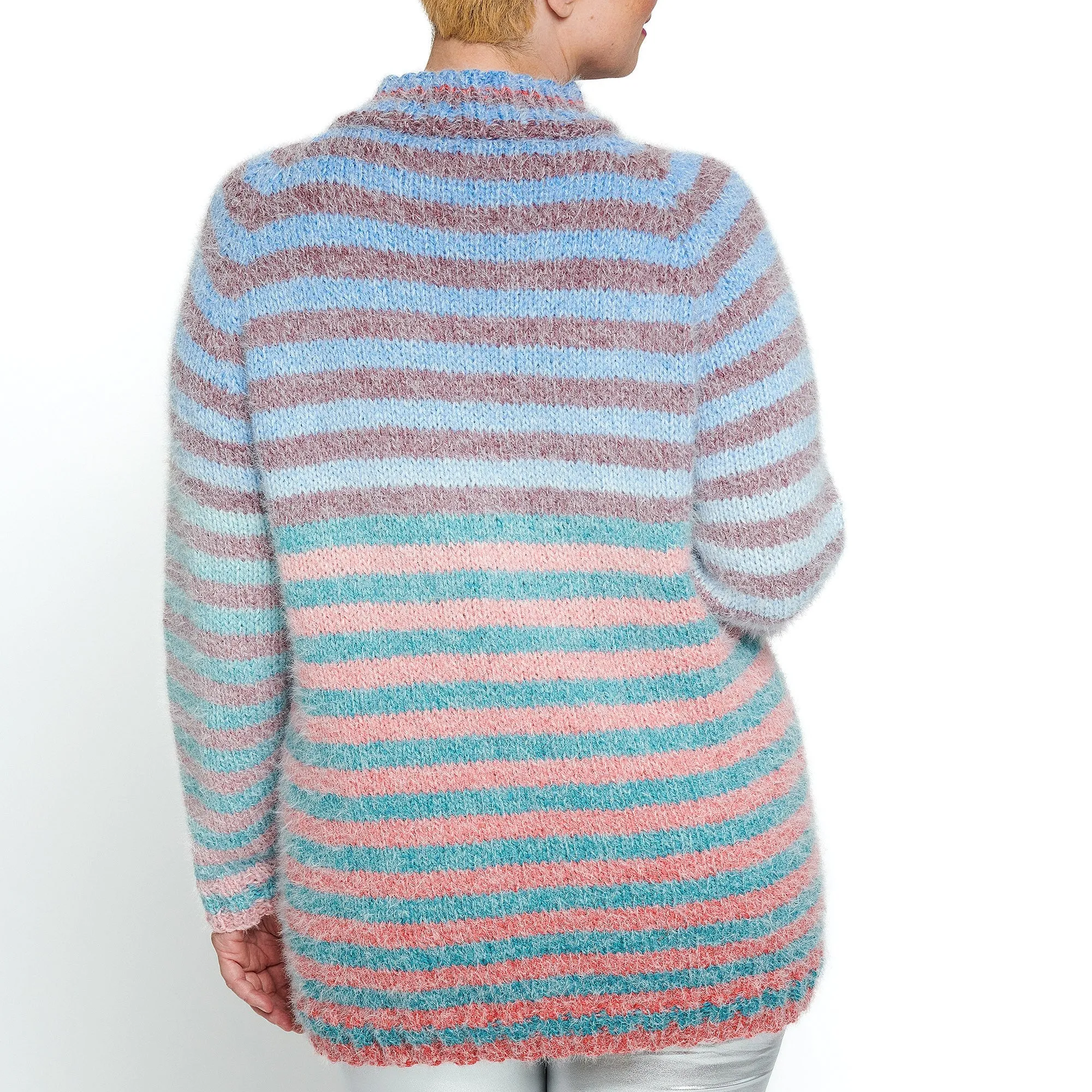 Caron Stripe Vibrations Knit Pullover