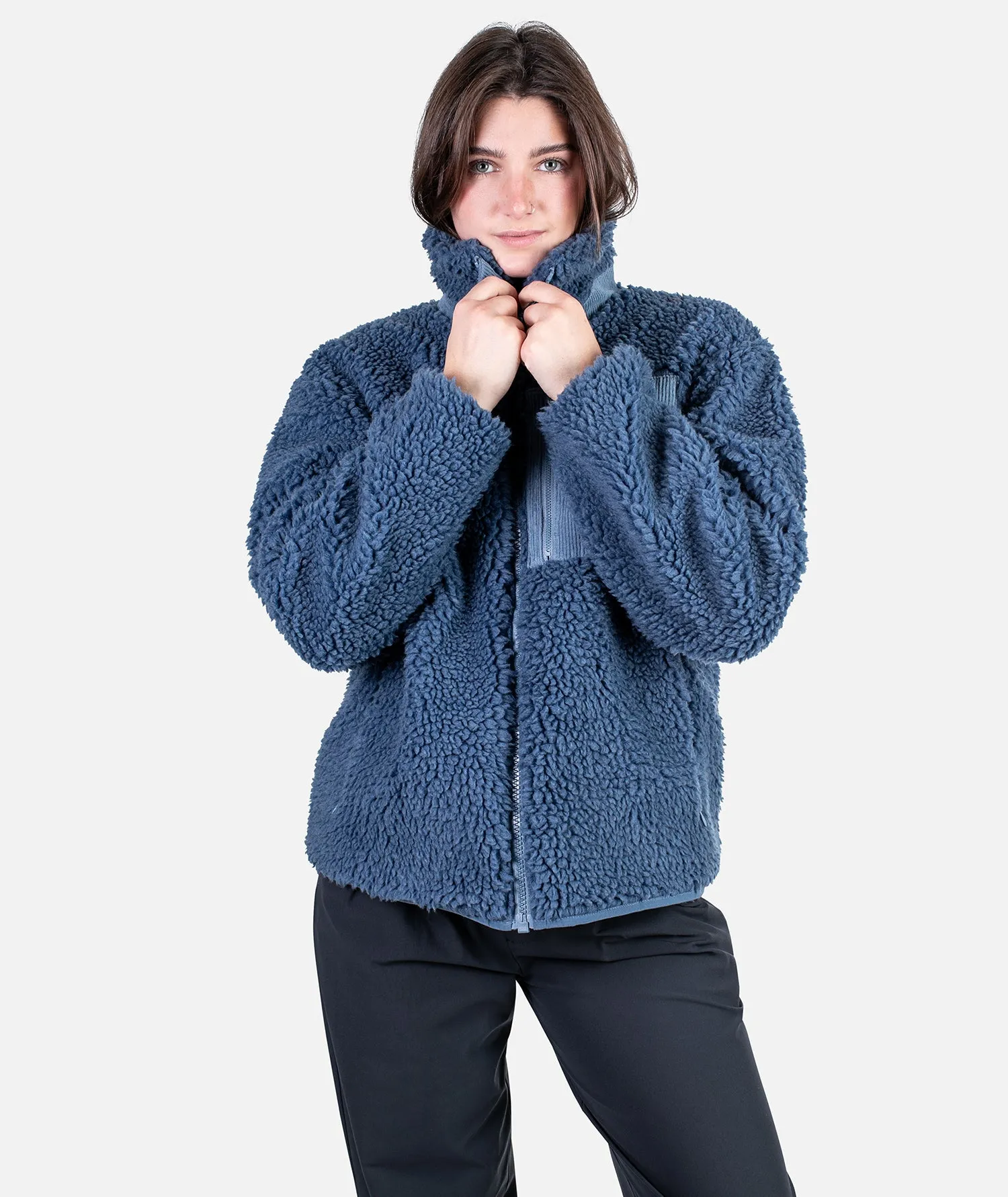 Cedar Hi Pile Fleece Jacket - Blue