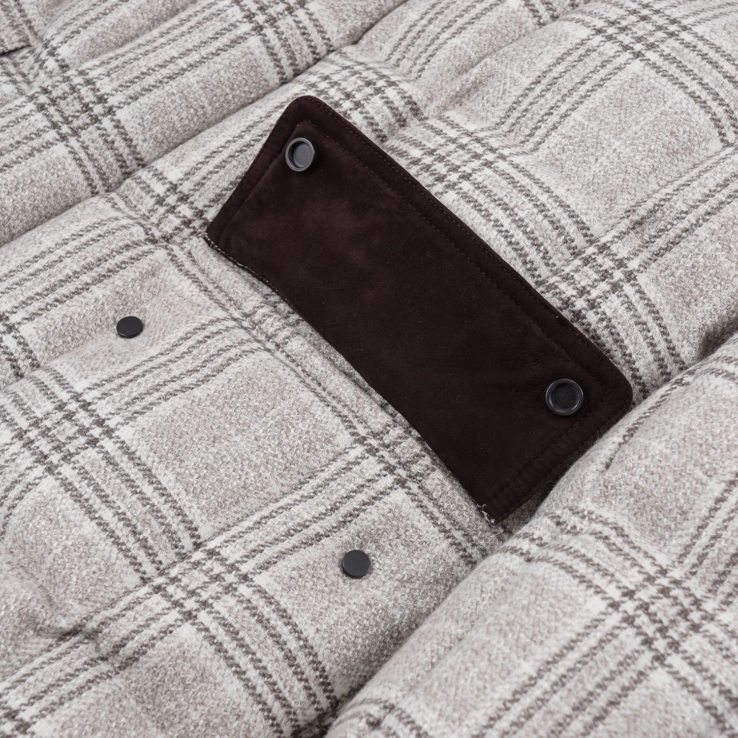 Cesare Attolini Down-Filled Quilted Wool Coat