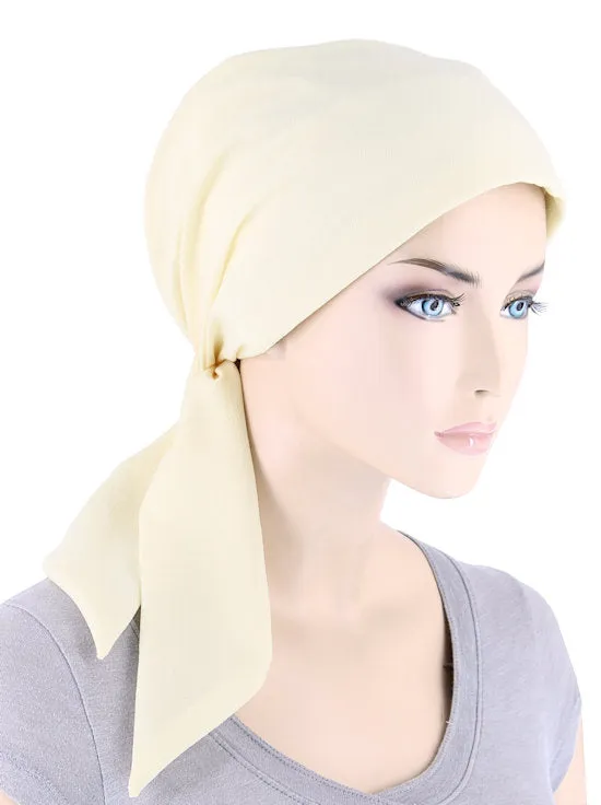 CFS-1156#Chemo Fashion Scarf Ivory