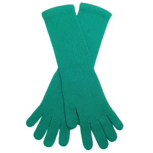 Chanel Emerald Green Cashmere Gloves