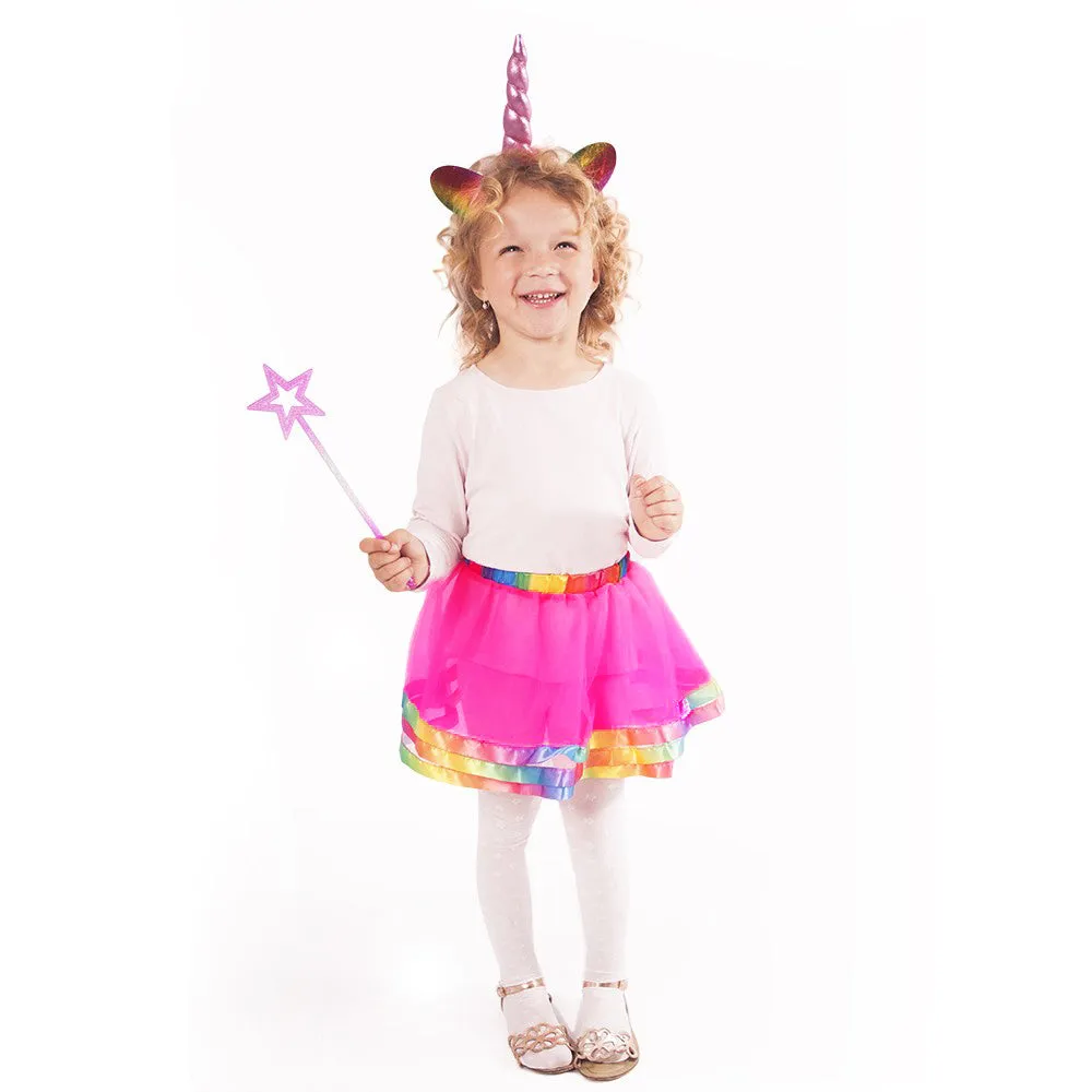 Children's skirt unicorn with headdress