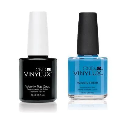 CND - Vinylux Topcoat & Digi-Teal 0.5 oz - #211