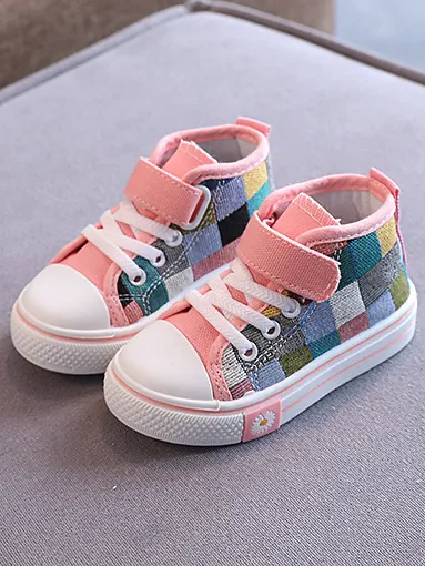 Color Blocks Canvas Sneakers by Liv and Mia