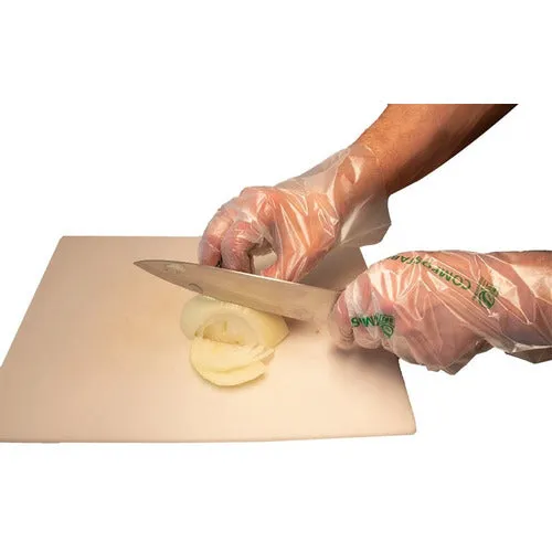 Compostable Food Service Preparation Gloves - Large