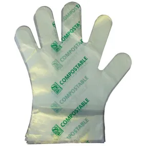 Compostable Food Service Preparation Gloves - Large