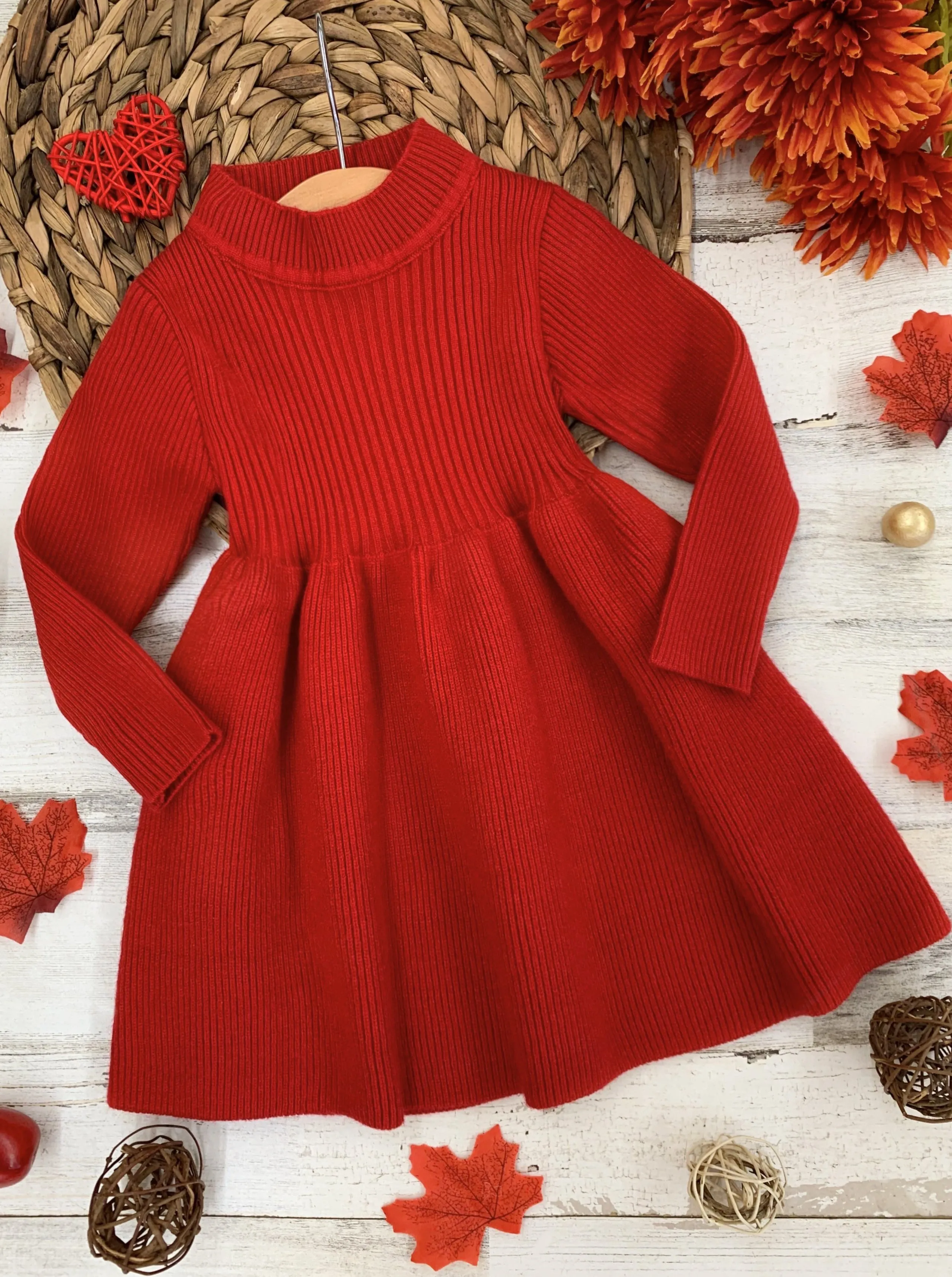 Cozy Weather Cherry Knit Tunic Sweater