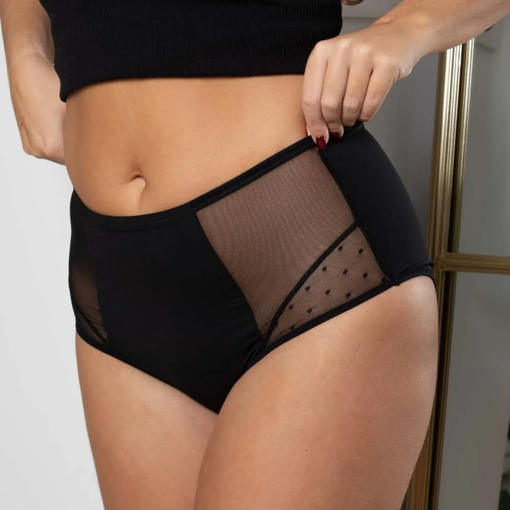 Culotte Menstruelle Taille Haute HONESTA Flux Abondant (Nuit)