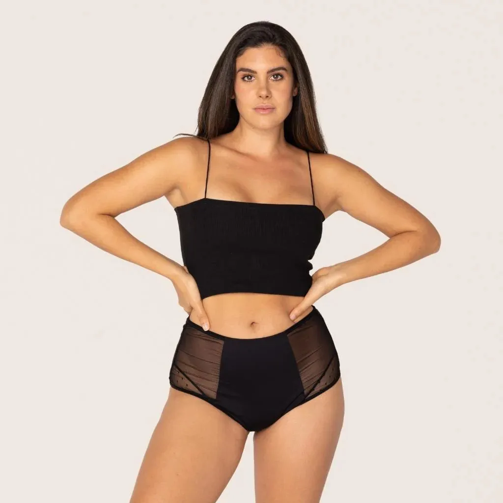 Culotte Menstruelle Taille Haute HONESTA Flux Abondant (Nuit)