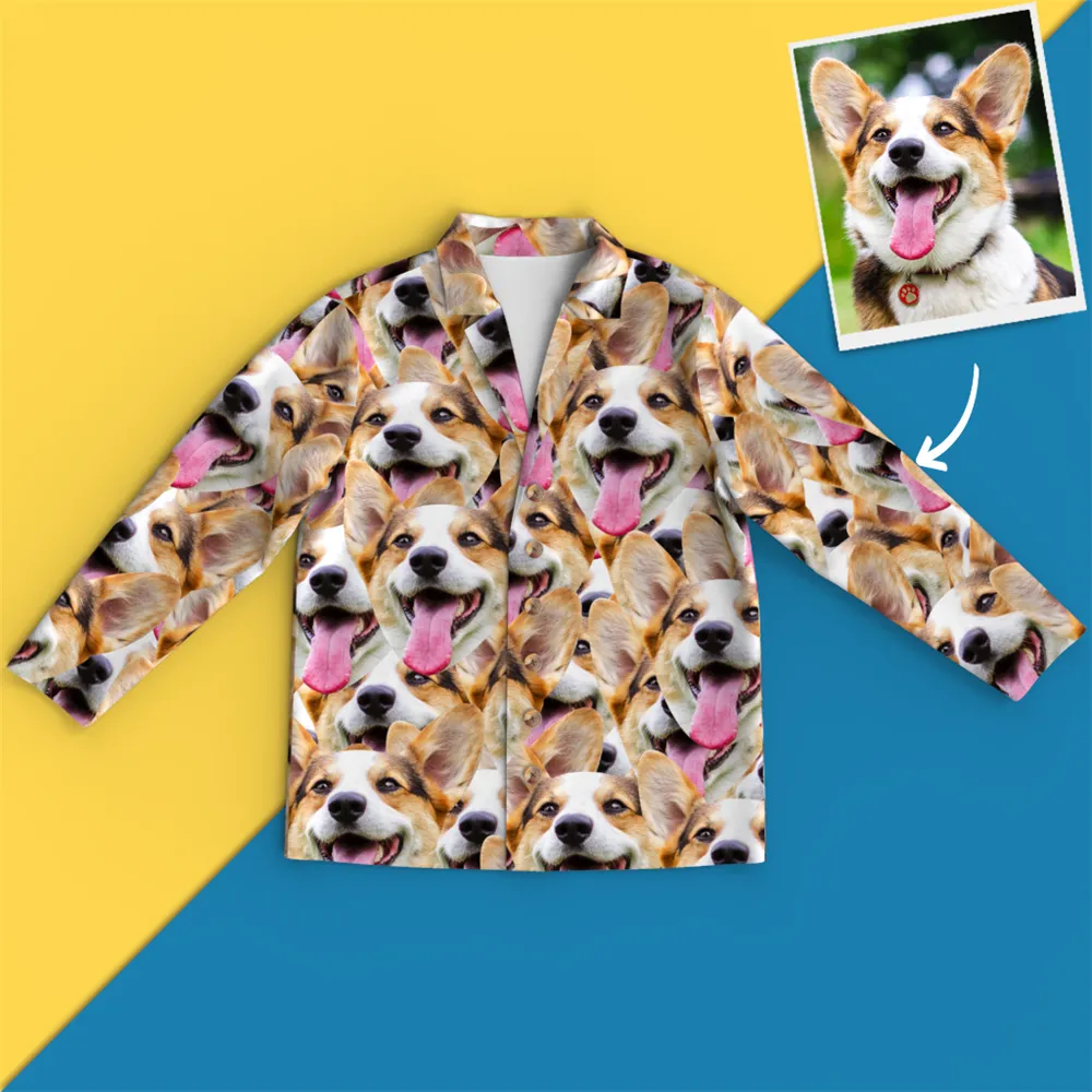 Custom Face Pajamas - Face Mash Dog