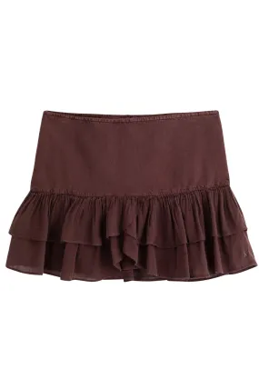 Dark Plum Isla Layared skirt