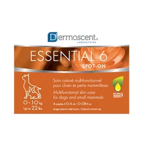 Dermoscent Essential 6 Spot-On 0-10kg 4pipettes x 0.6ml