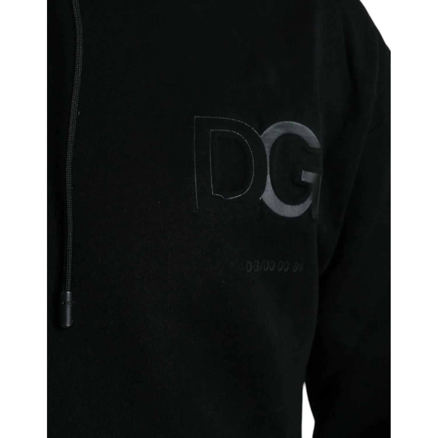 Dolce & Gabbana Elegant Black Hooded Pullover Sweater