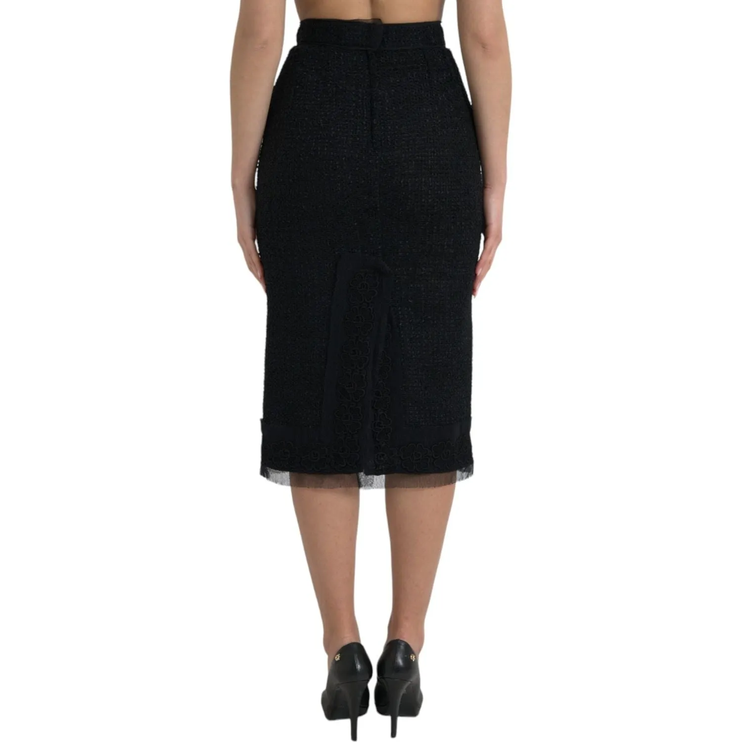 Dolce & Gabbana Elegant High Waist Midi Skirt