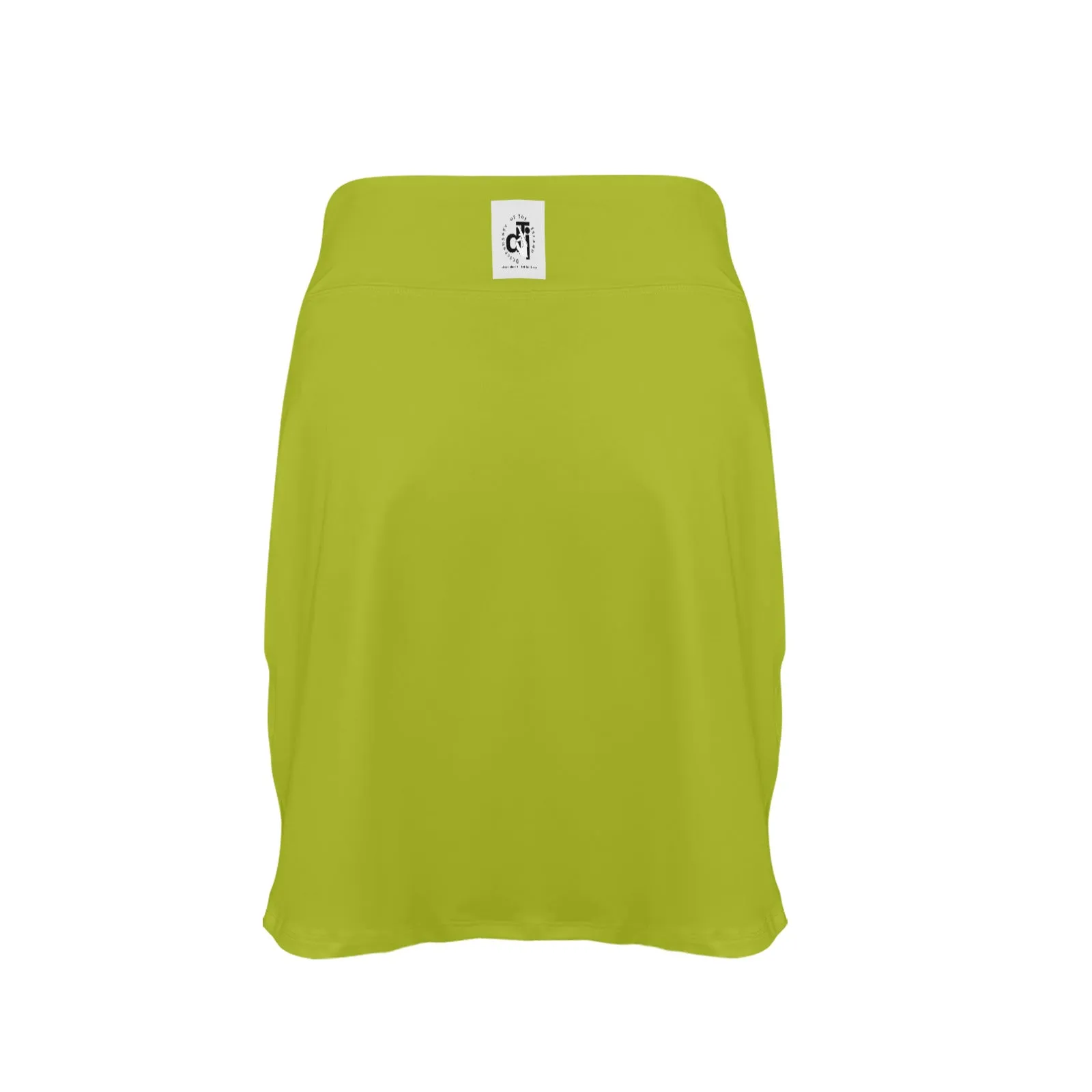 DTI Chartruese and White Stripe Skirt with Pocket