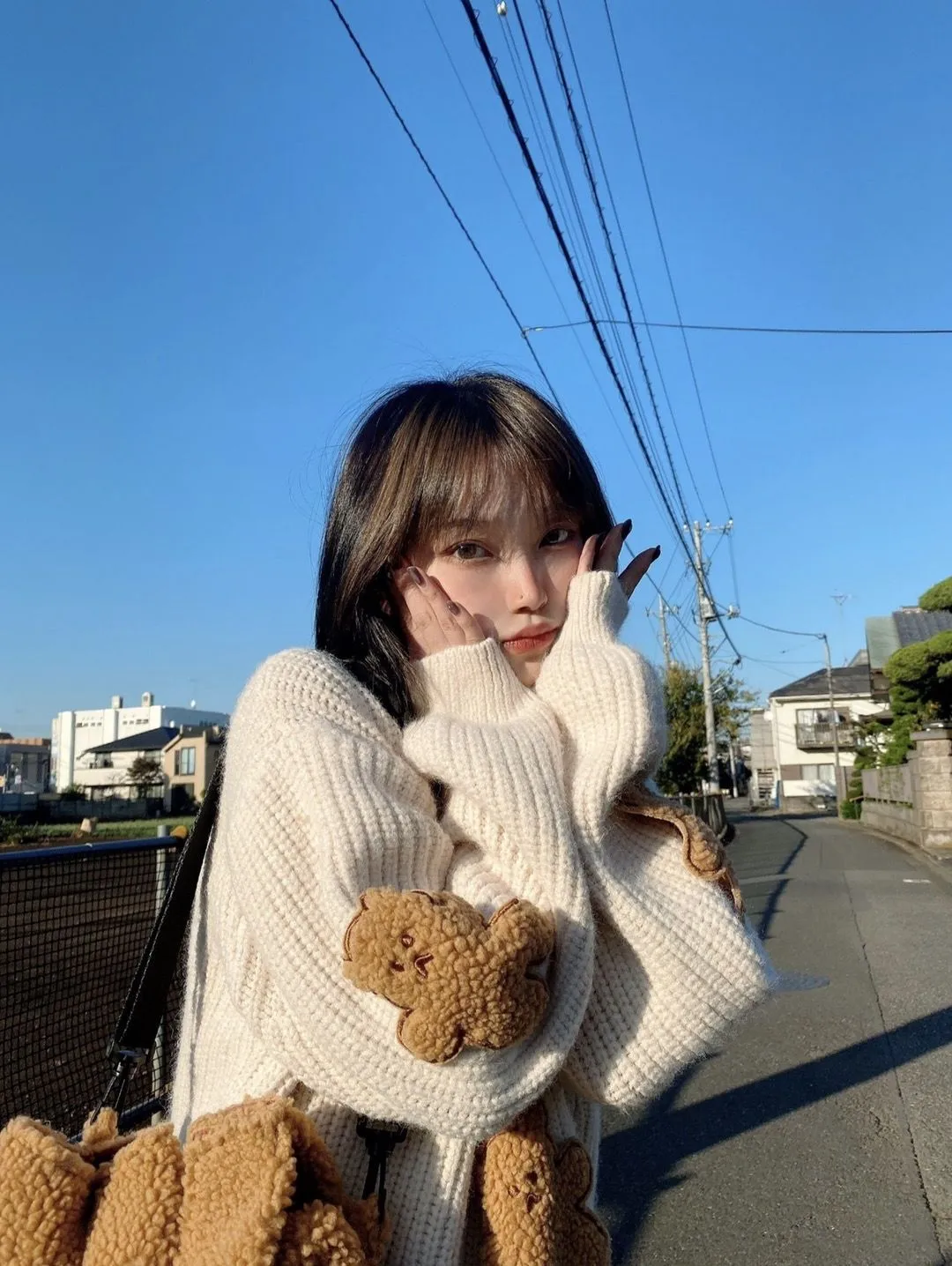 Dusty Bear Knitted Pullover